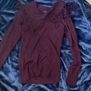 Burgundy sweater